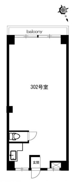 竹嶋ビル302 間取り図