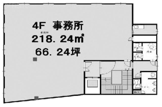 日本橋浜町ビル4F 間取り図