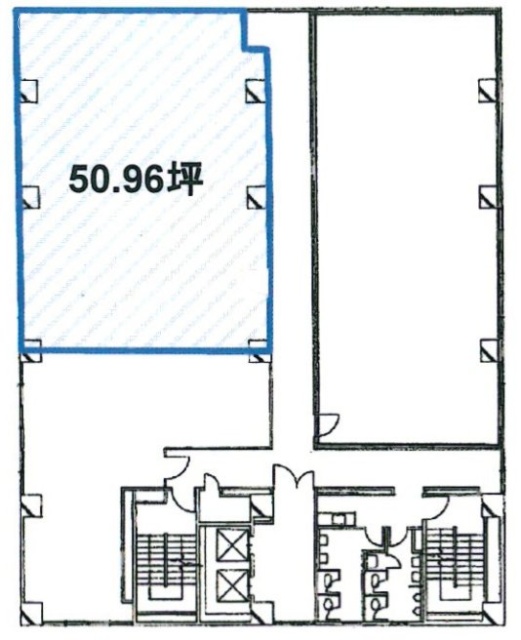 日総第19ビル6F 間取り図