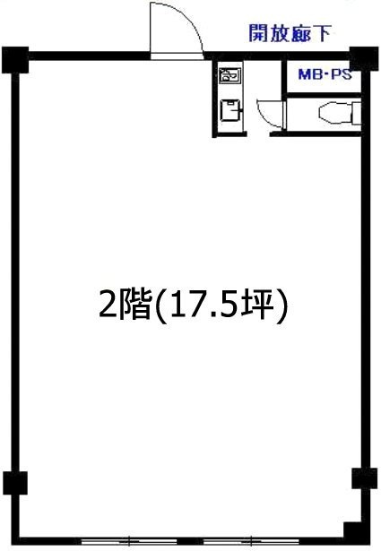 中銀亀戸マンシオン2F 間取り図