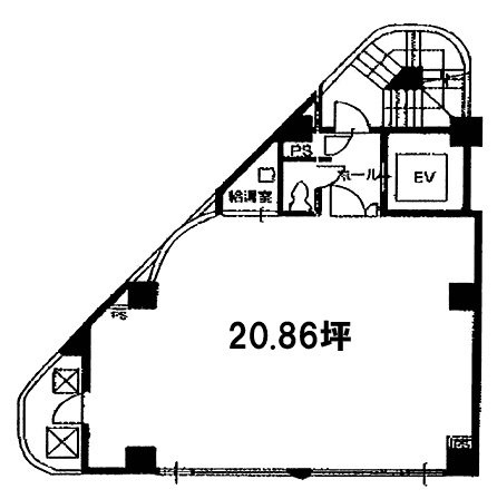 日東本石町ビル6F 間取り図