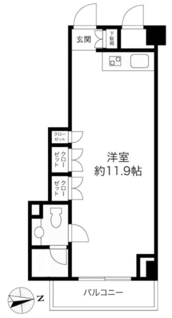 VORT恵比寿Dual’s307 間取り図