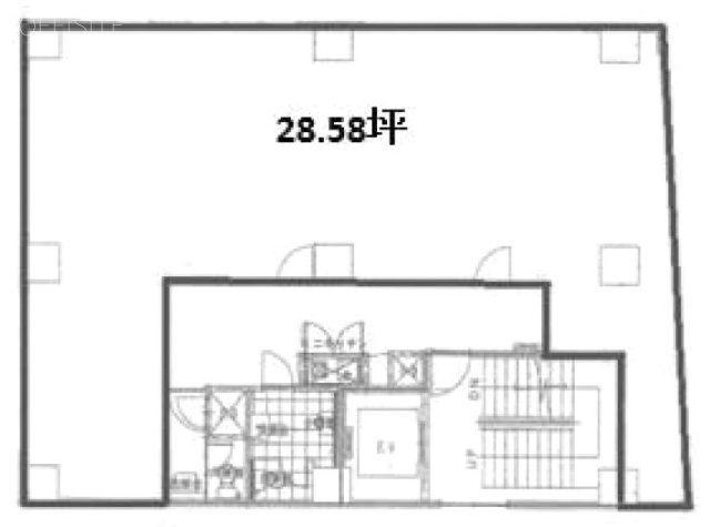 品川ステーションビル4F 間取り図