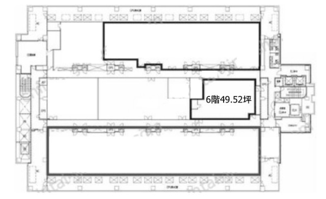 日本経済新聞社南砂別館CPU棟 間取り図