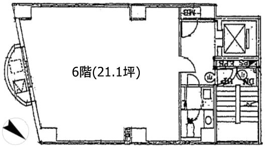 日本橋久松町栗原ビル6F 間取り図