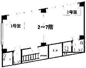 四谷長岡ビル301・302 間取り図