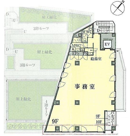 グリーンオーク高輪台9F 間取り図