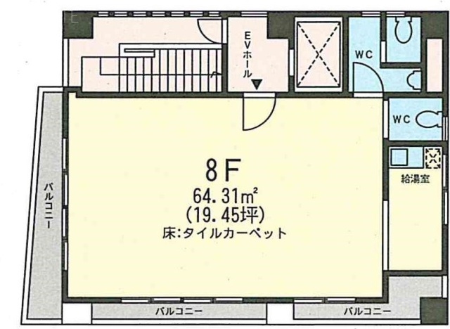 銀座120ビル8F 間取り図