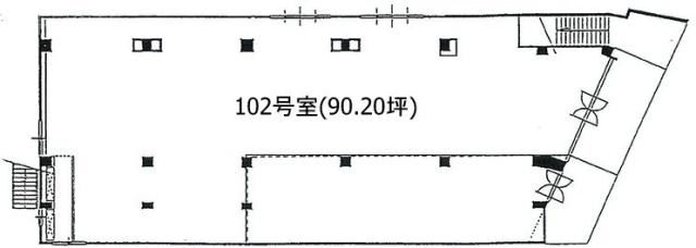 正興鶴瀬駅前ビル102 間取り図