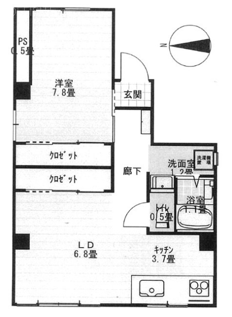 堀川ビル4F 間取り図