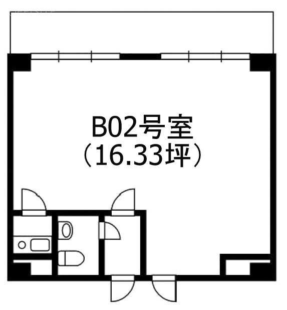 サンフラット六本木B02 間取り図