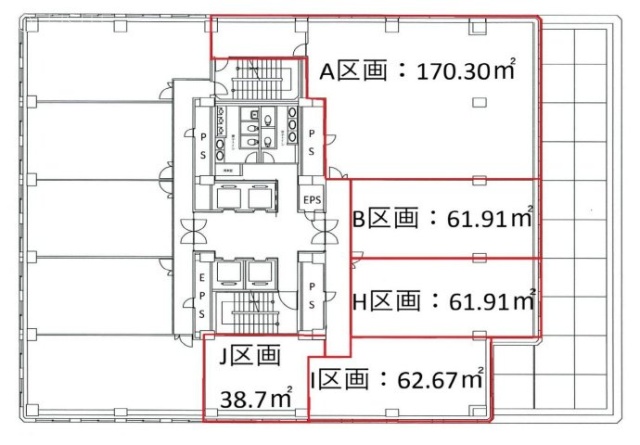 横浜東芝ビルI 間取り図