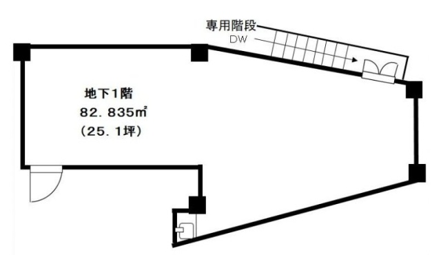 シャトーポレールB1F 間取り図