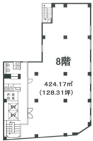 セイコーサンシャインビルⅩⅠ8F 間取り図