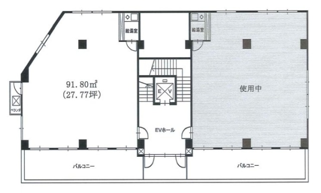 ウッディ南平台ビル301 間取り図