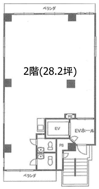 跳豊ビル2F 間取り図