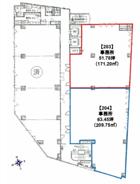 調布NKビル203 間取り図