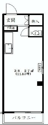 ハイ・ブリッヂビル5F 間取り図