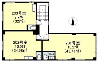 森山ビル202 間取り図
