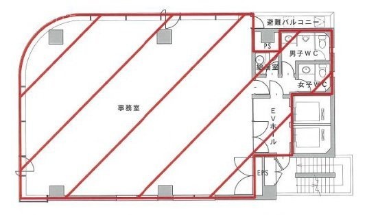 第38荒井ビル3F 間取り図
