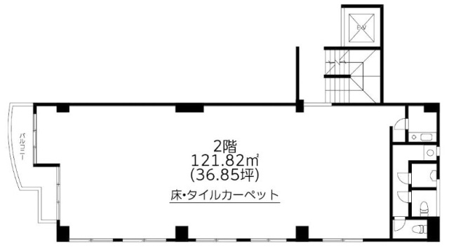 第2常盤苑ビル202 間取り図