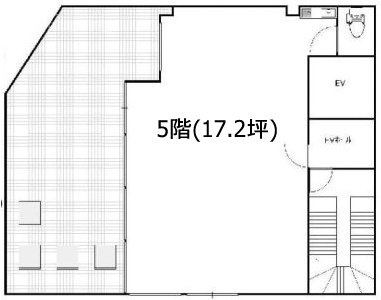 元赤坂大野ビル5F 間取り図