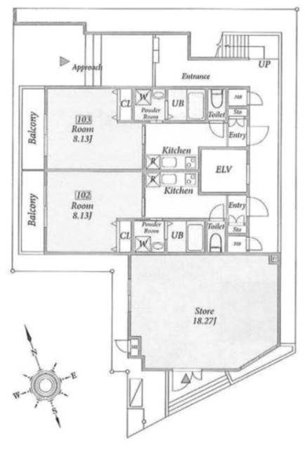 SHIMOUMA6APARTMENT101 間取り図