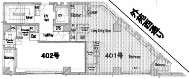 モーリンビル402 間取り図
