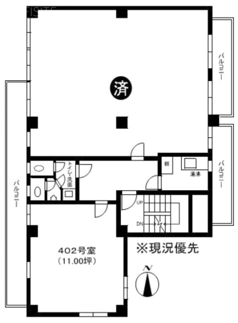 八木ビル402 間取り図