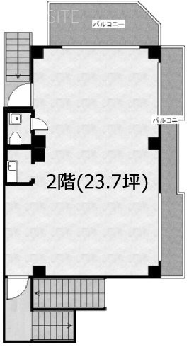 信濃屋第2ビル2F 間取り図