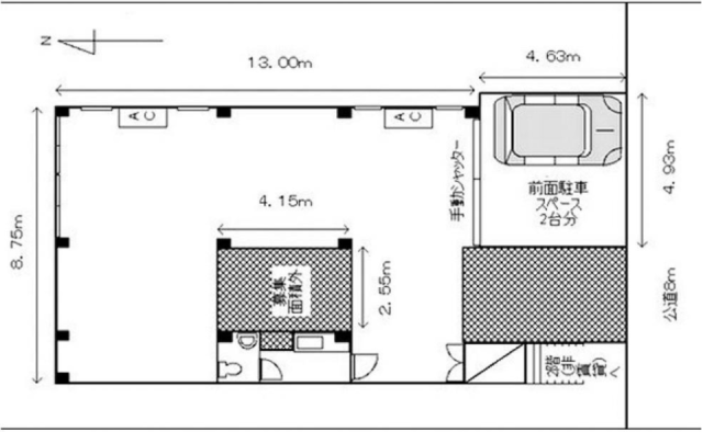 宮本ビル1F 間取り図