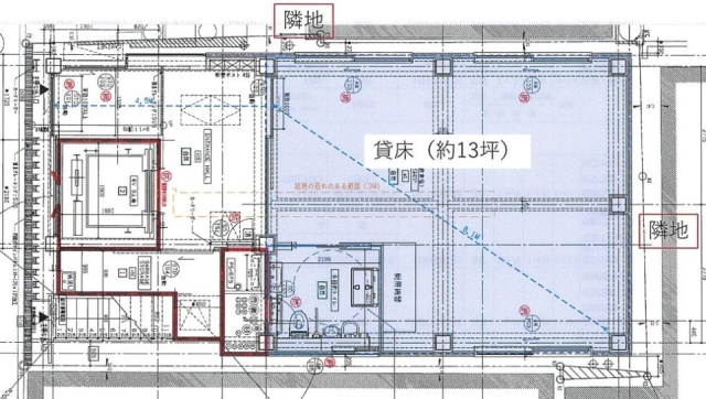(仮)渋谷区円山町プロジェクト1F 間取り図