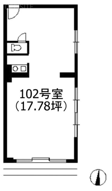 ヴィラージュ千川102 間取り図