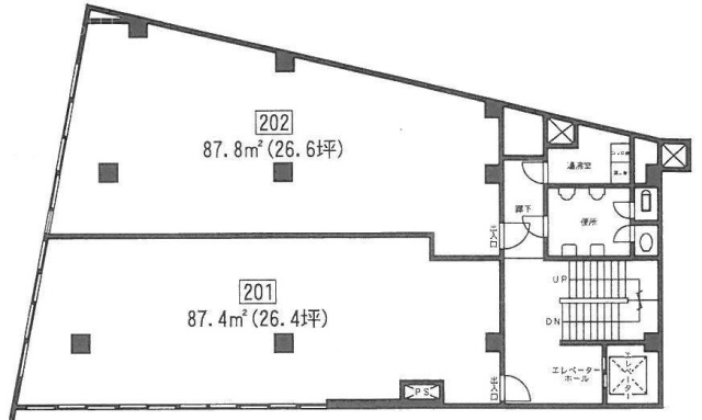 麻布台徳井ビル202 間取り図