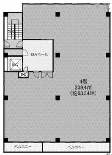 西立川KIビル4F 間取り図