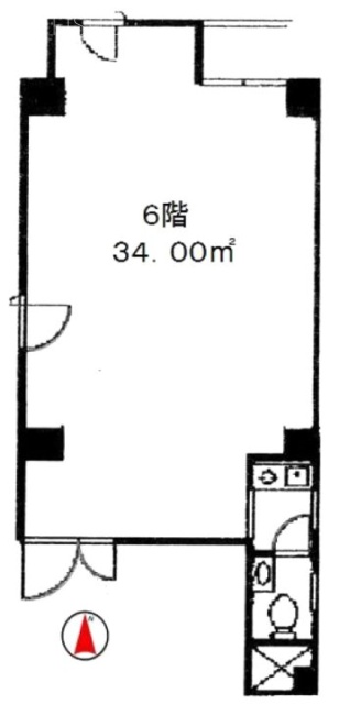 J’sビル6F 間取り図