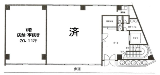 新川ダイユウビル1F 間取り図