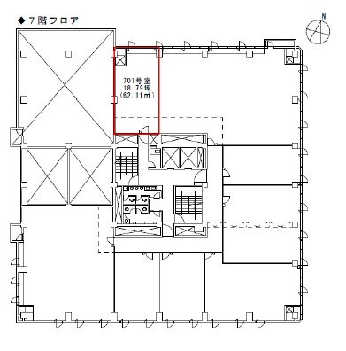 銀洋ビル701 間取り図