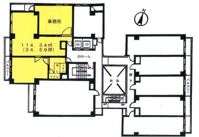 代々木シティホームズ602 間取り図