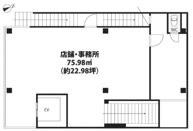 GRANDEⅢビル2F 間取り図