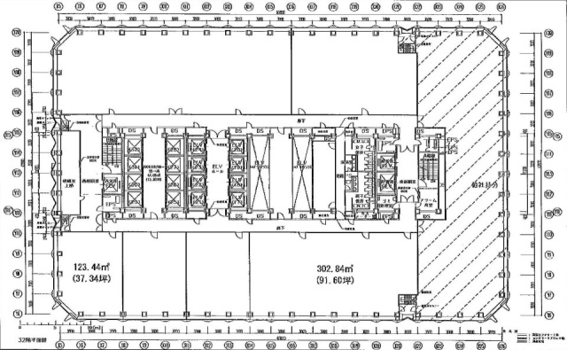 新宿センタービル32F 間取り図