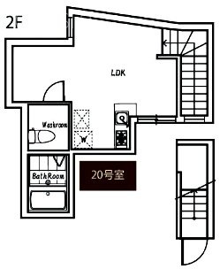 ポルトグランデ目黒かむろ坂20 間取り図