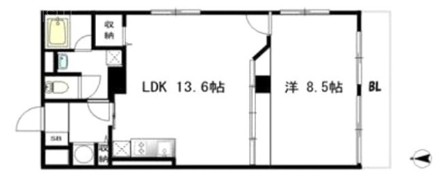 マンション荻窪301 間取り図