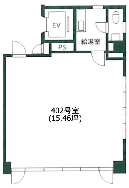 堀越第一ビル402 間取り図