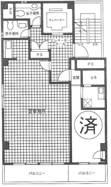 加瀬ビル130ビル802 間取り図