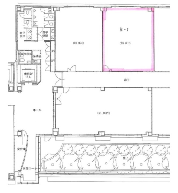 三鷹産業プラザB-1 間取り図