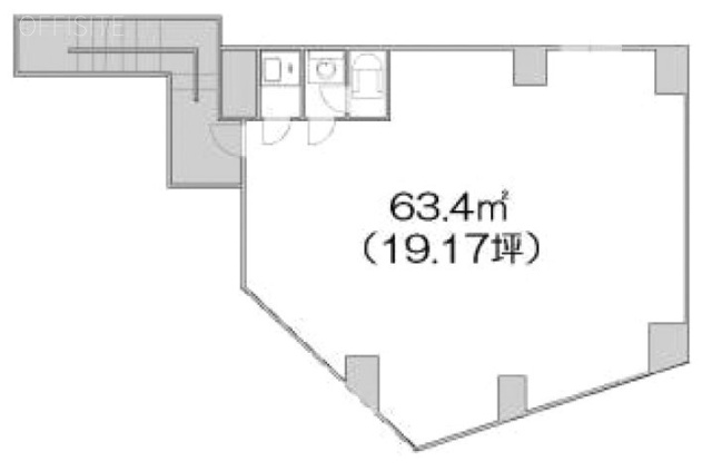 高山ビル2F 間取り図