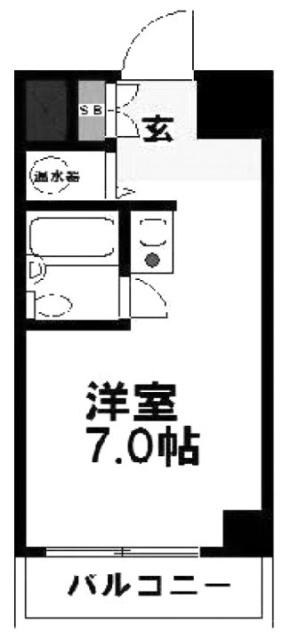 笹塚総榮ビル1011 間取り図