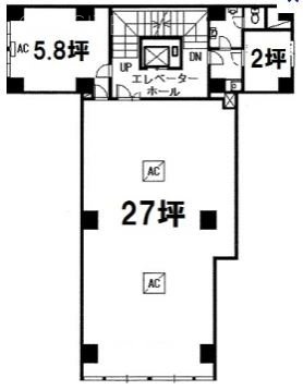 竹一ビル2F 間取り図