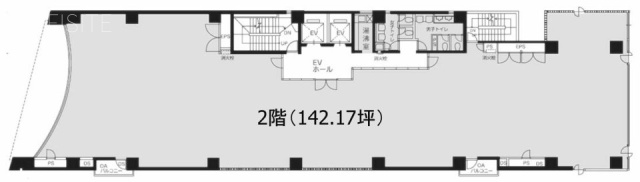 イトーピア岩本町二丁目ビル2F 間取り図